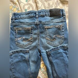Girls Silver Jeans